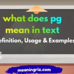 what does pg mean in text