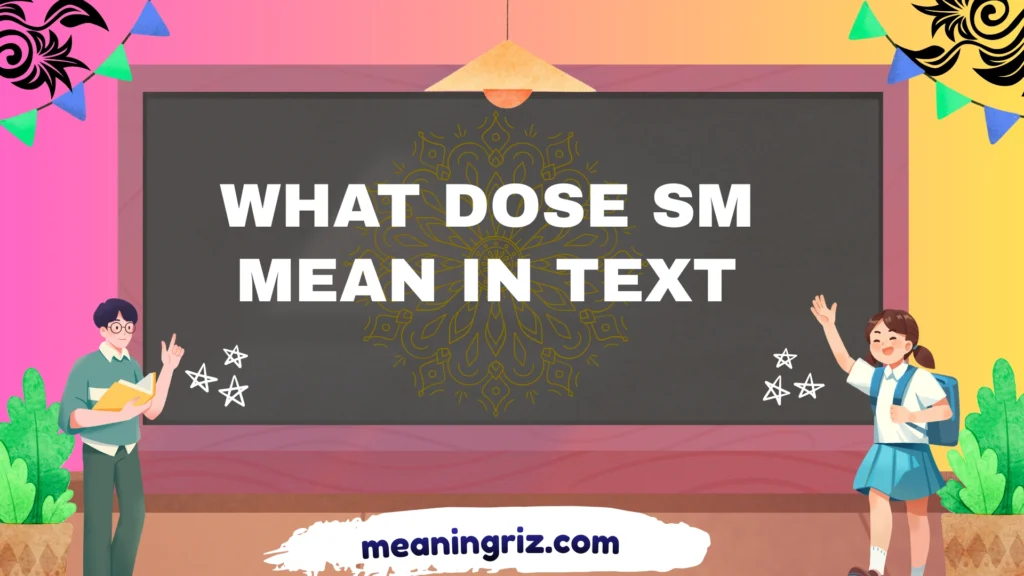 what dose sm mean in text