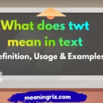 What does twt mean in text
