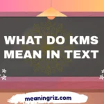 what do kms mean in text