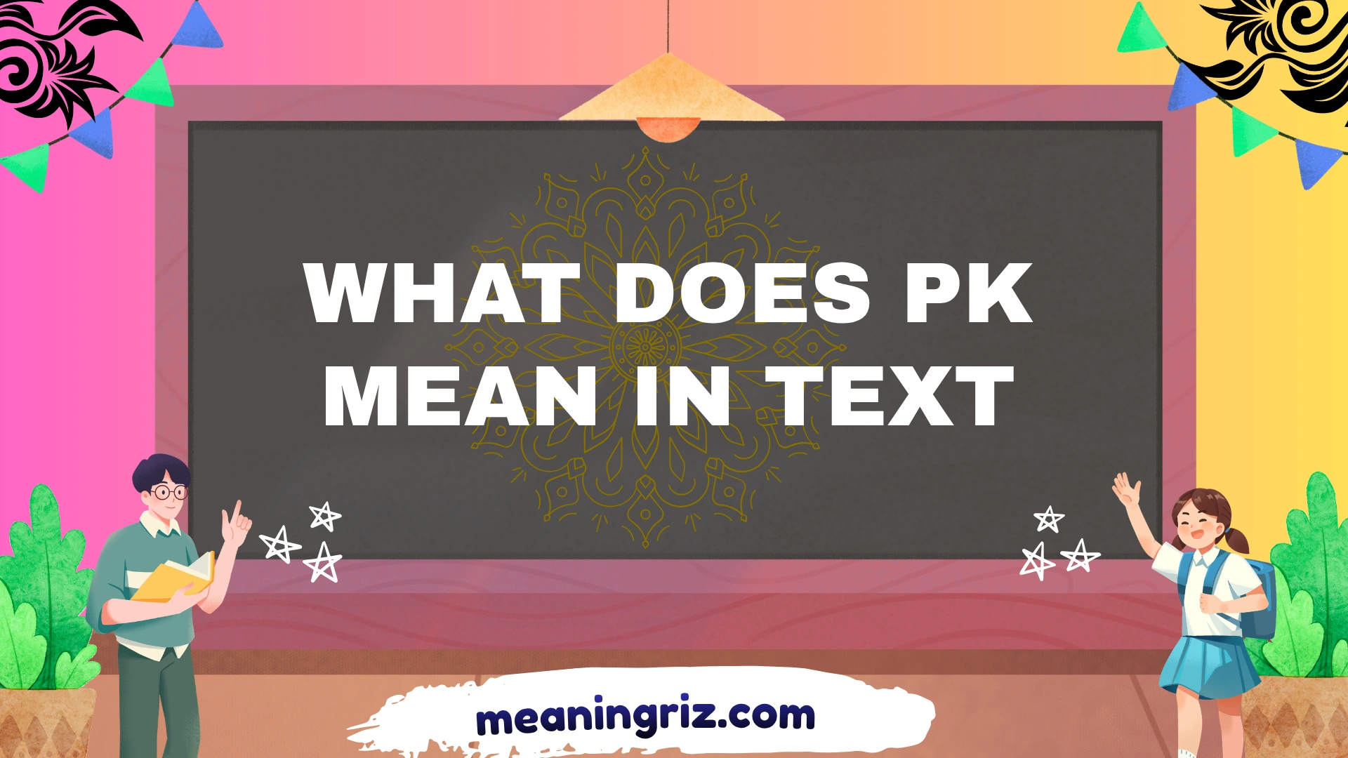 what does pk mean in text