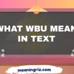 what wbu mean in text