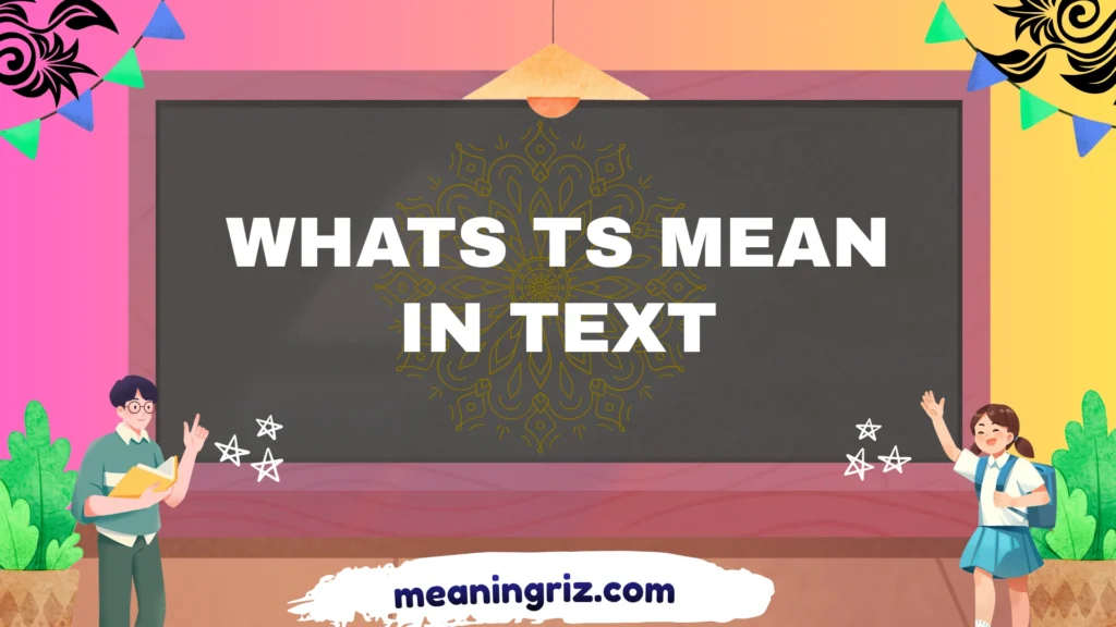 whats ts mean in text