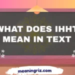 what does ihht mean in text