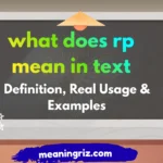 what does rp mean in text