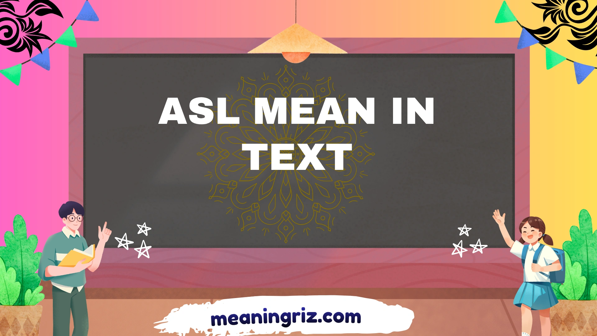 asl mean in text