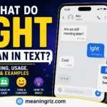 what do ight mean in text
