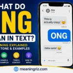 what do ong mean in text