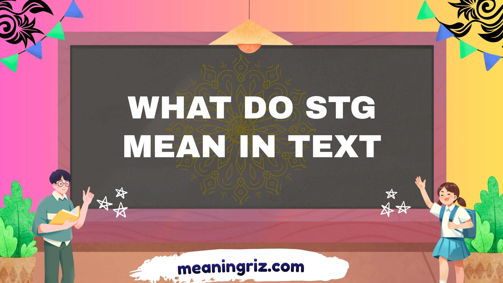 what do stg mean in text