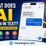 what does ai mean in text