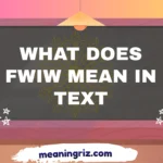 what does fwiw mean in text