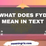 what does fyd mean in text