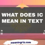 what does ic mean in text