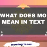 what does mo mean in text