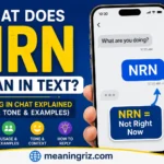 what does nrn mean in text