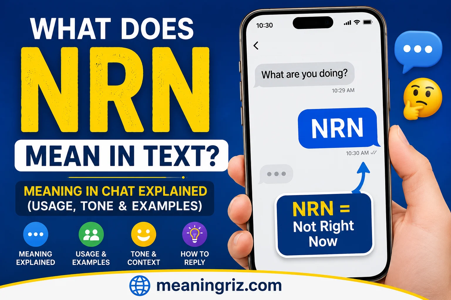 what does nrn mean in text