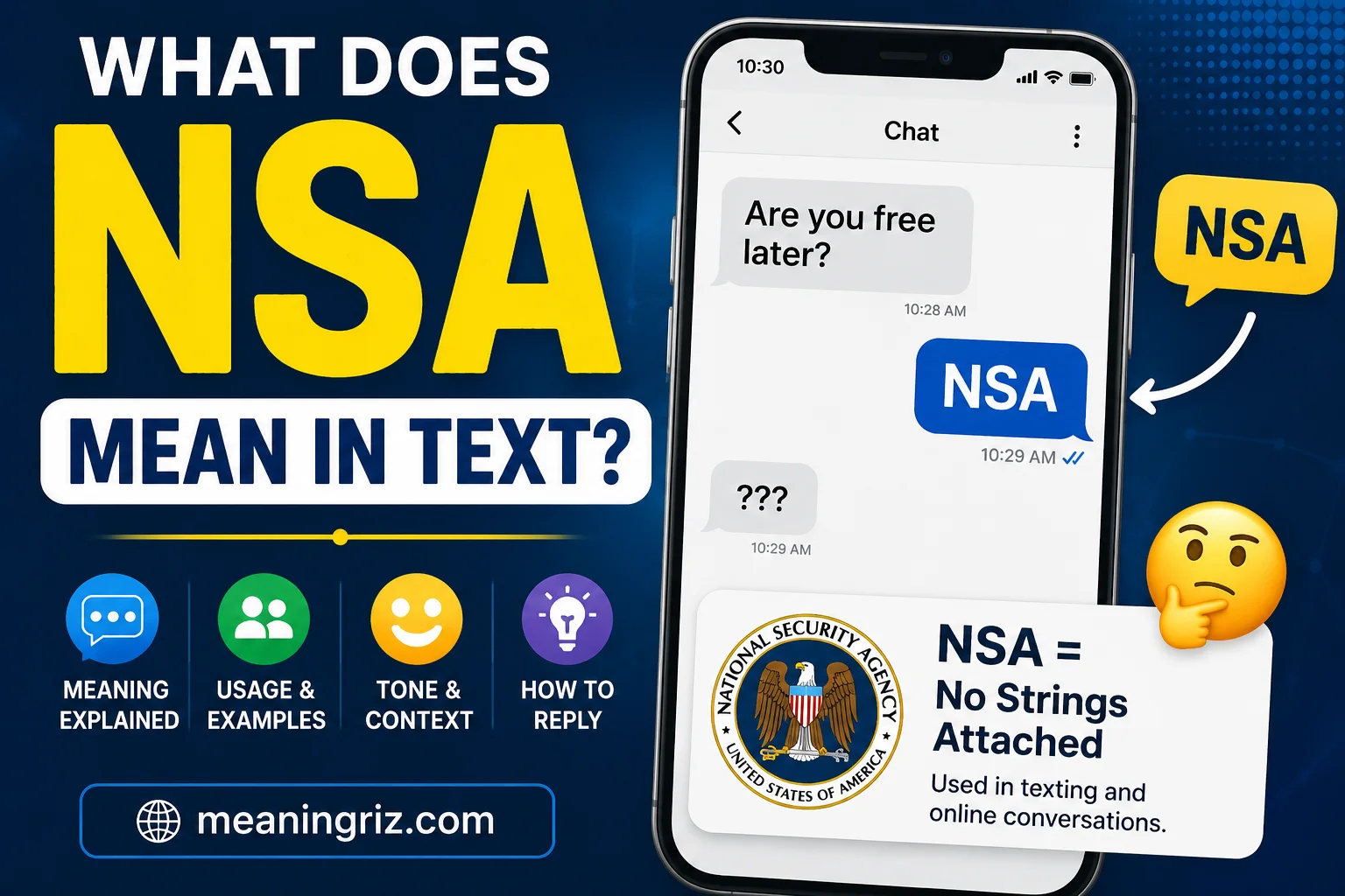 what does nsa mean in text