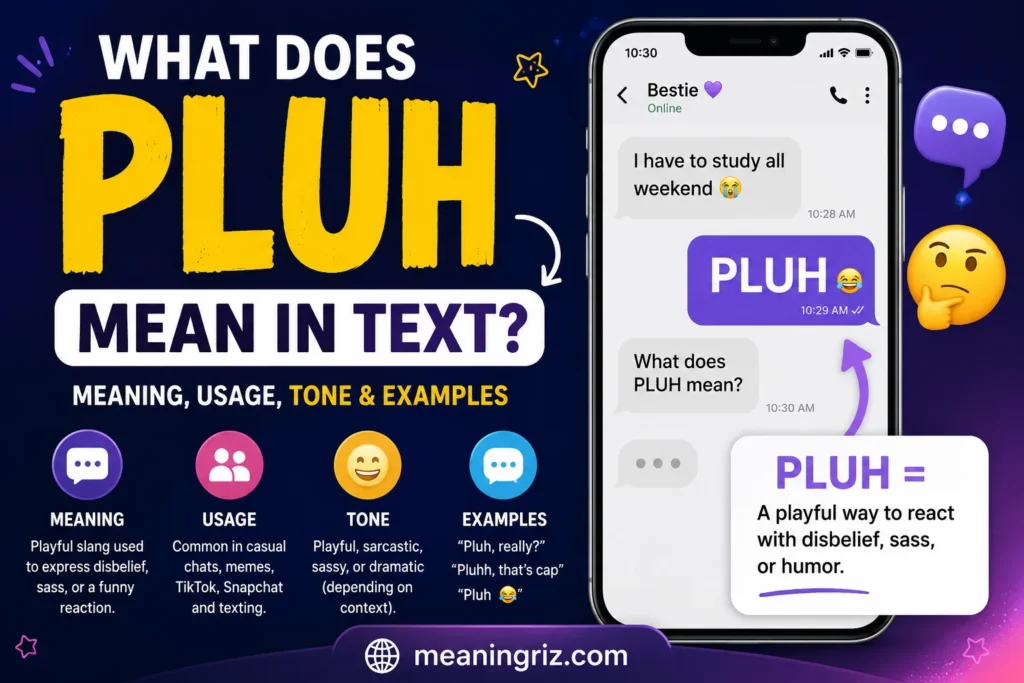 what does pluh mean in text