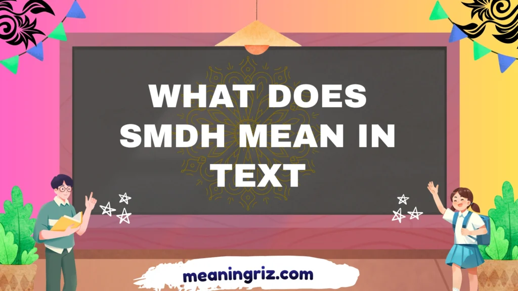 what does smdh mean in text