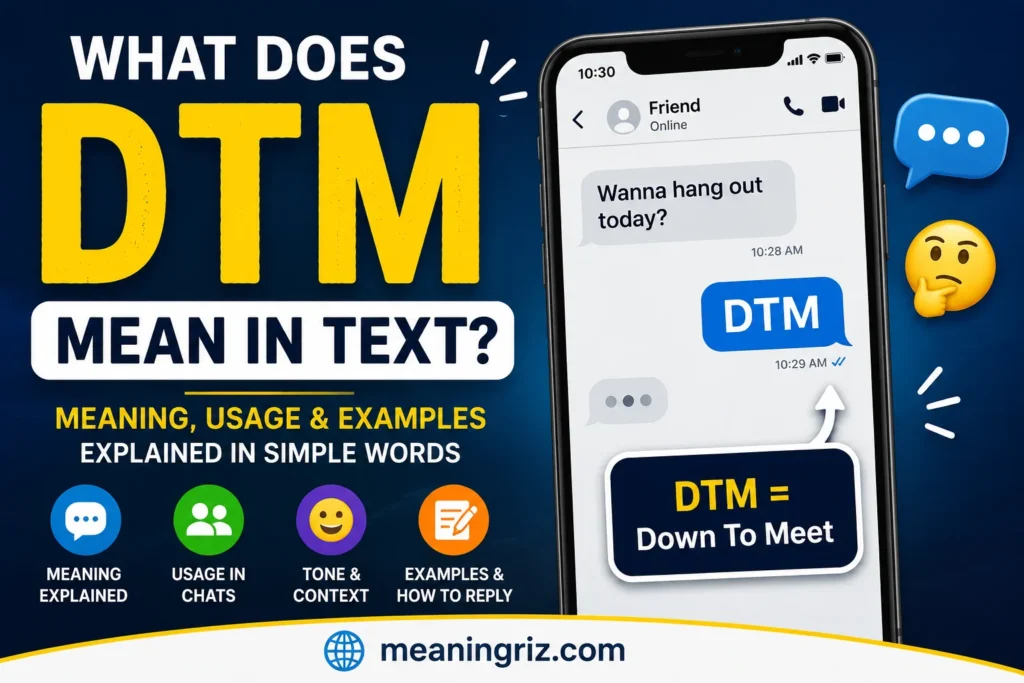 what dtm mean in text