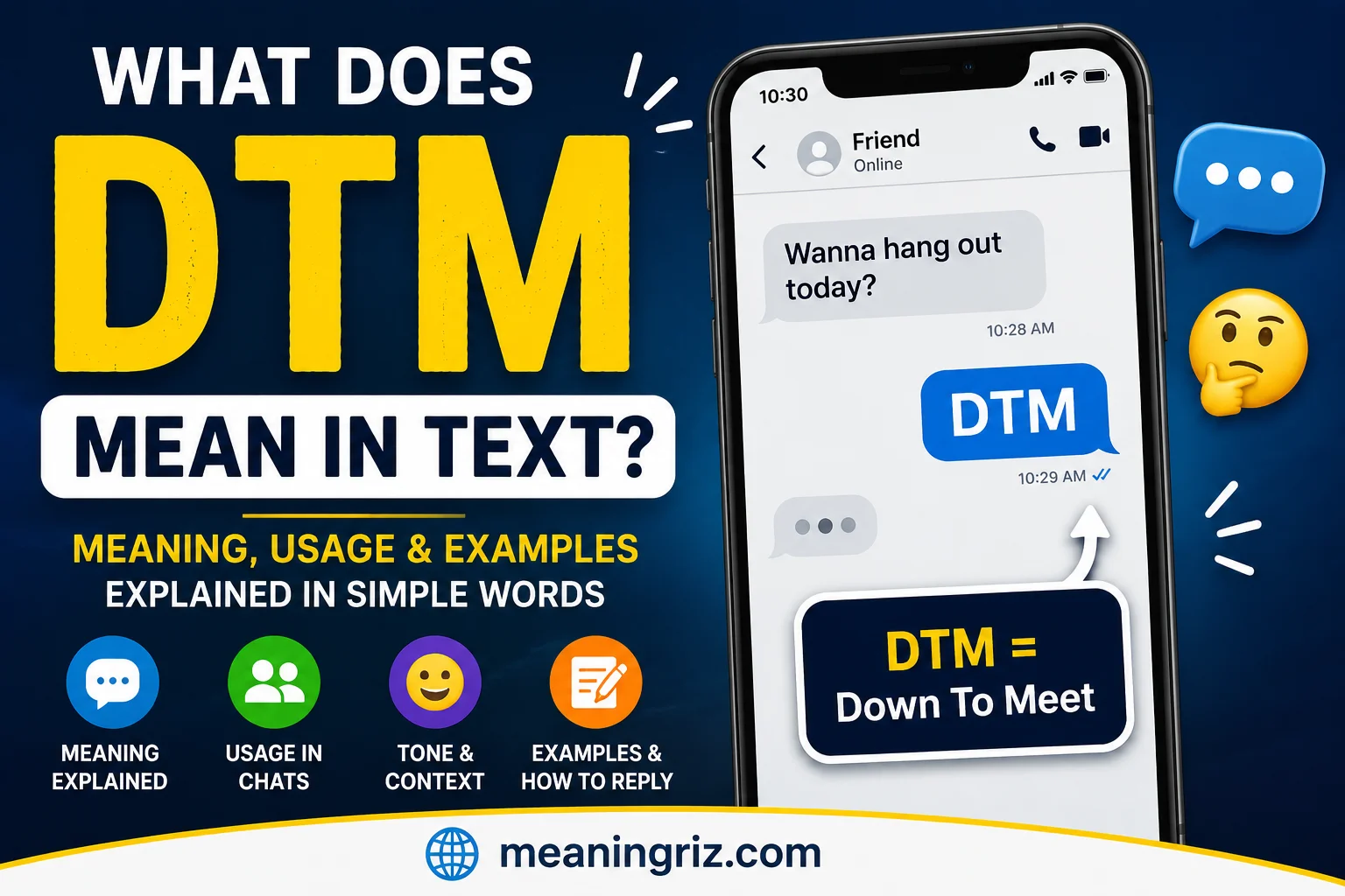 what dtm mean in text