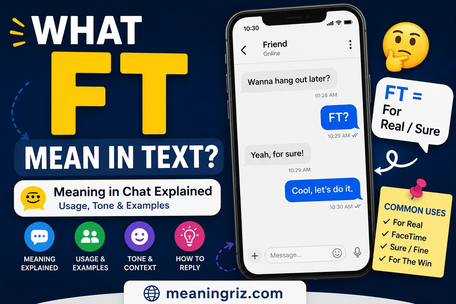 what ft mean in text