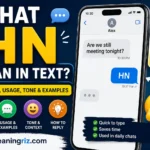 what hn mean in text
