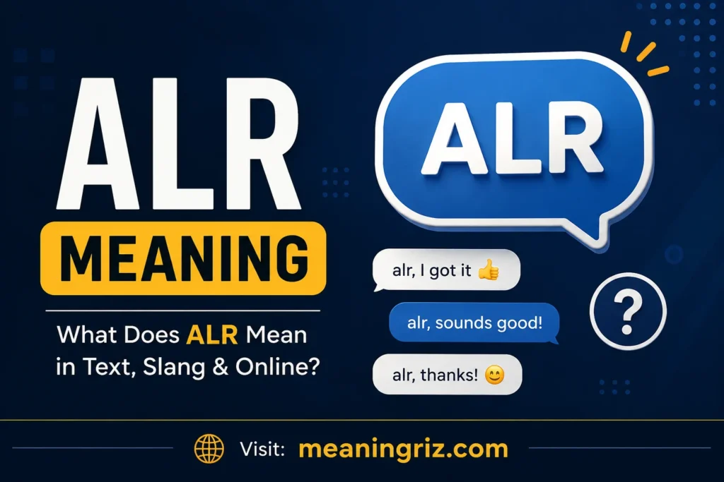 alr meaning