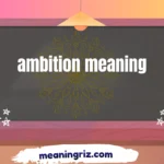 ambition meaning