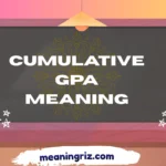 cumulative gpa meaning