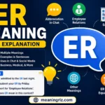 er meaning