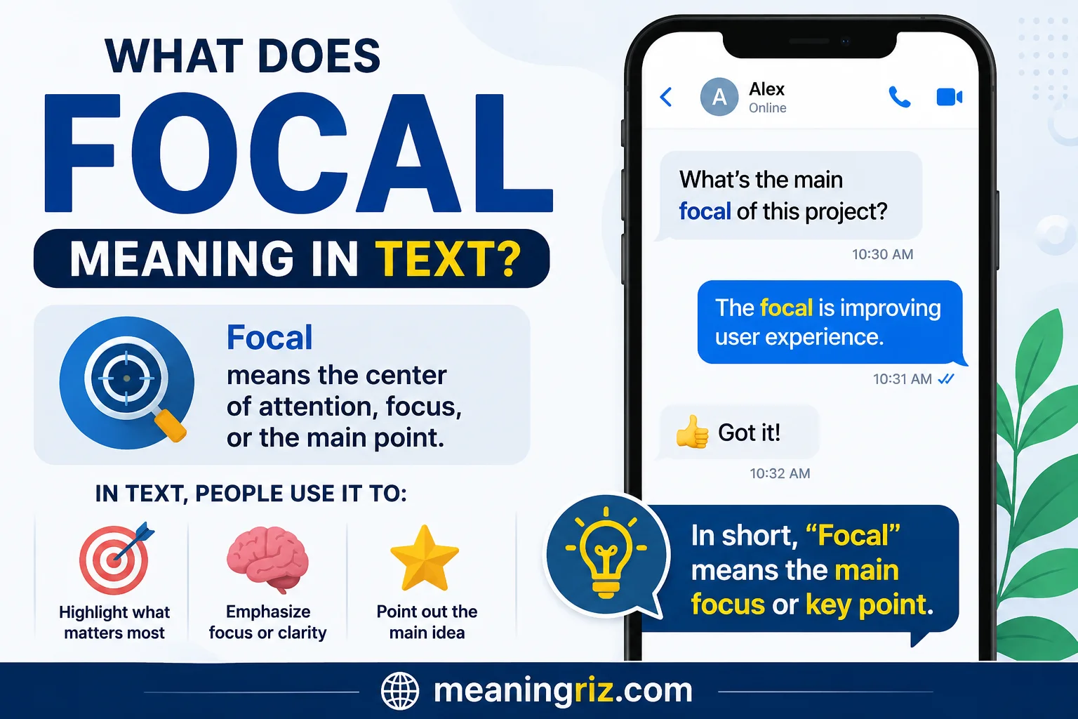 focal meaning
