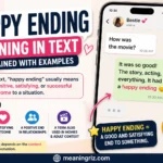 happy ending meaning in text