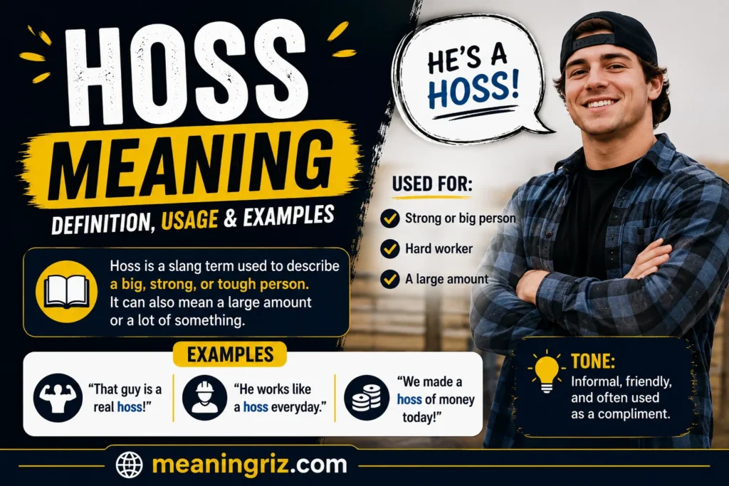 hoss meaning