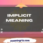 implicit meaning