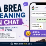 la brea meaning in chat