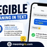 legible meaning in text