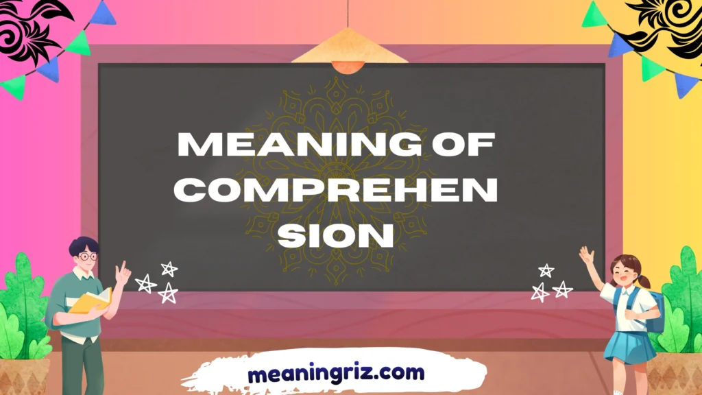 meaning of comprehension