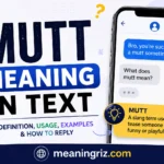 mutt meaning