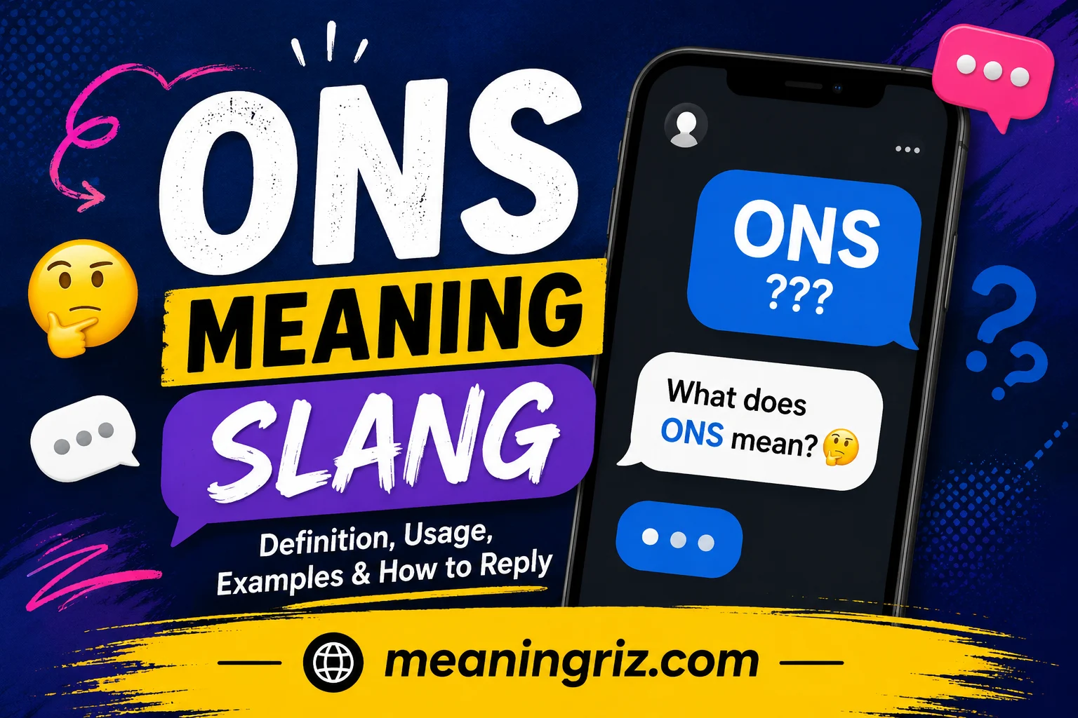 ons meaning slang