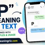 p meaning in text