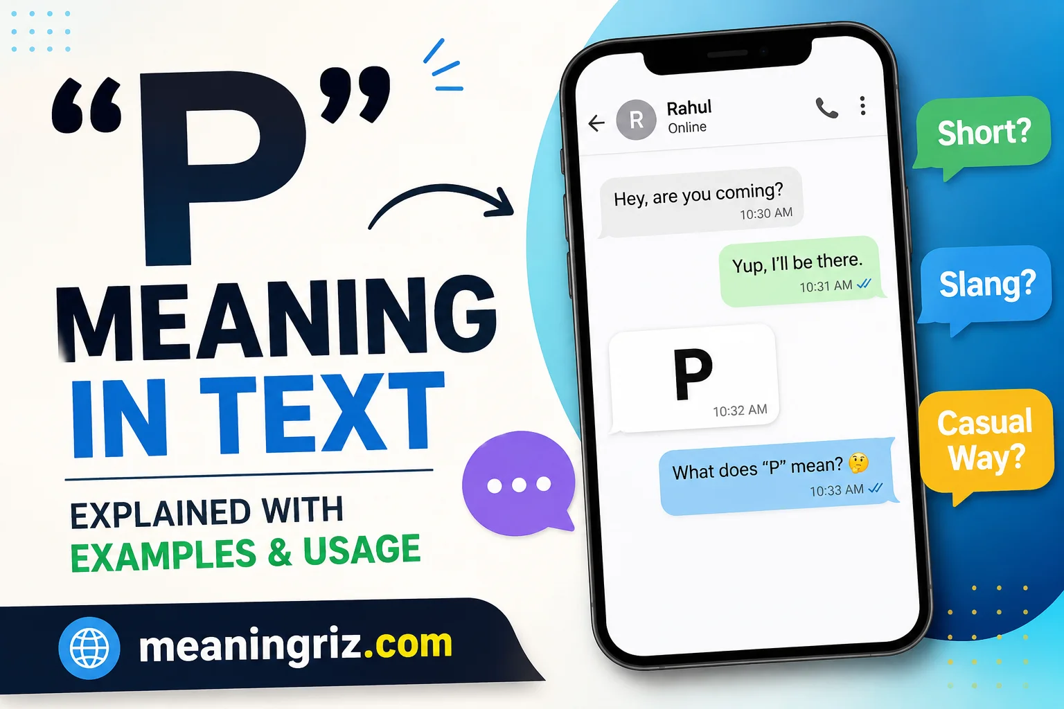 p meaning in text