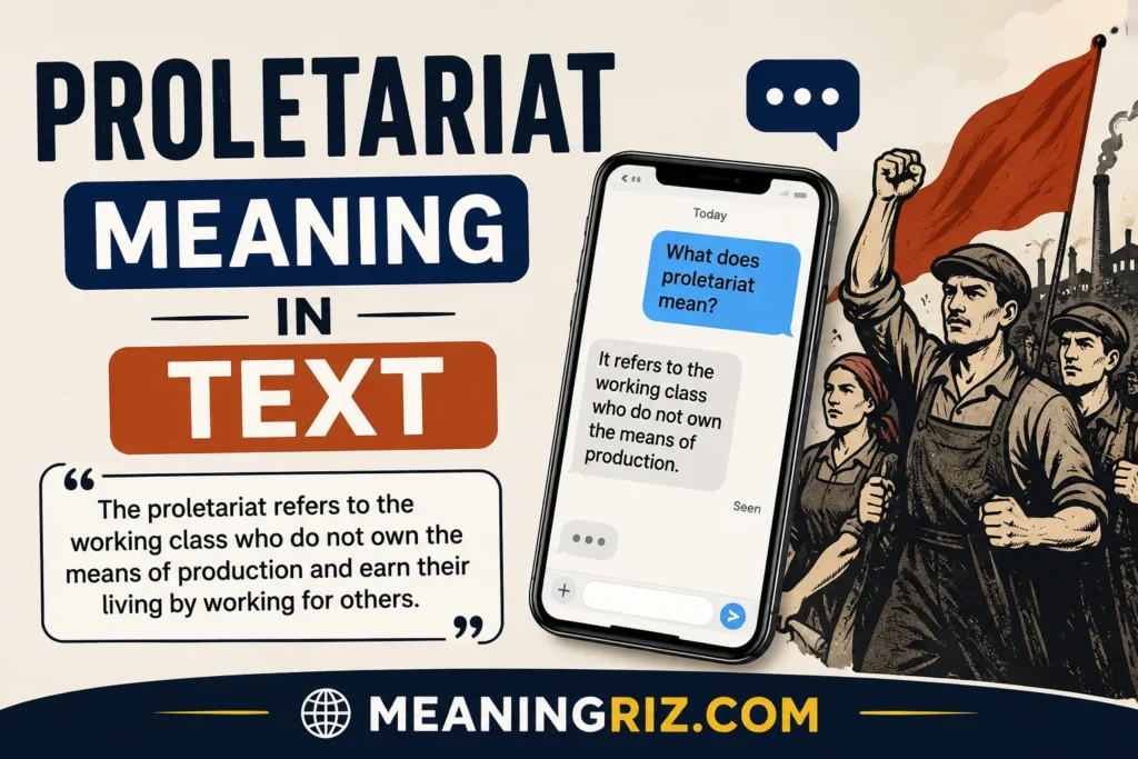 proletariat meaning in text