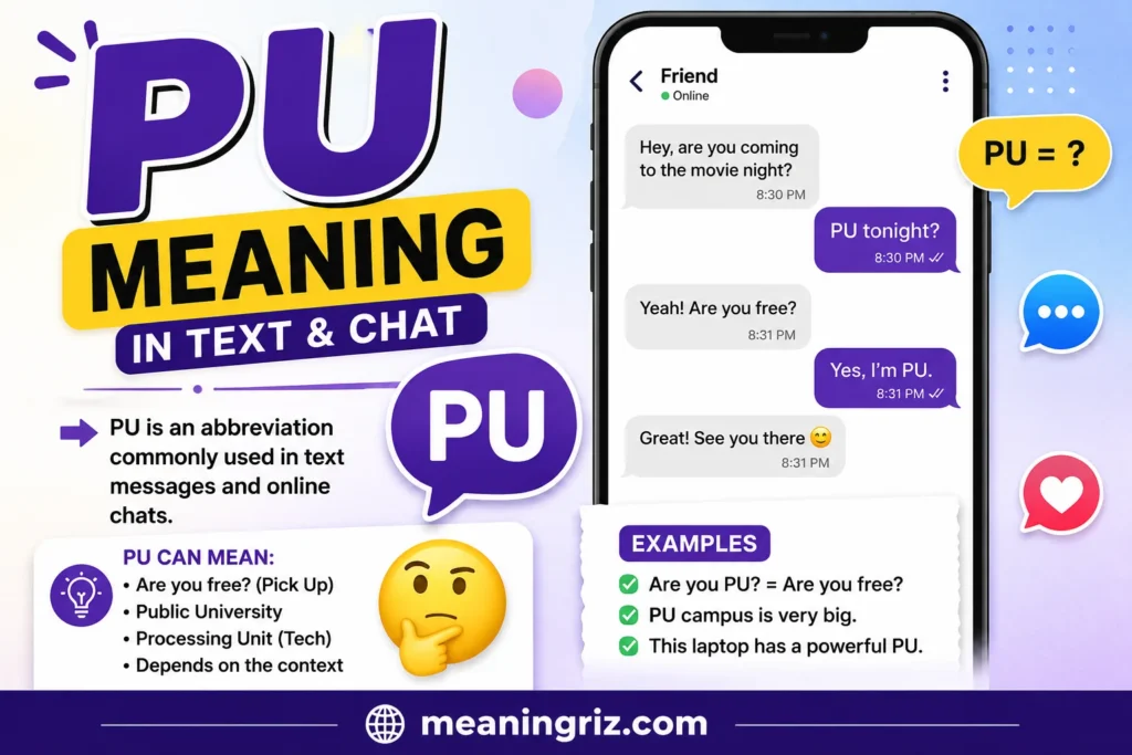 pu meaning