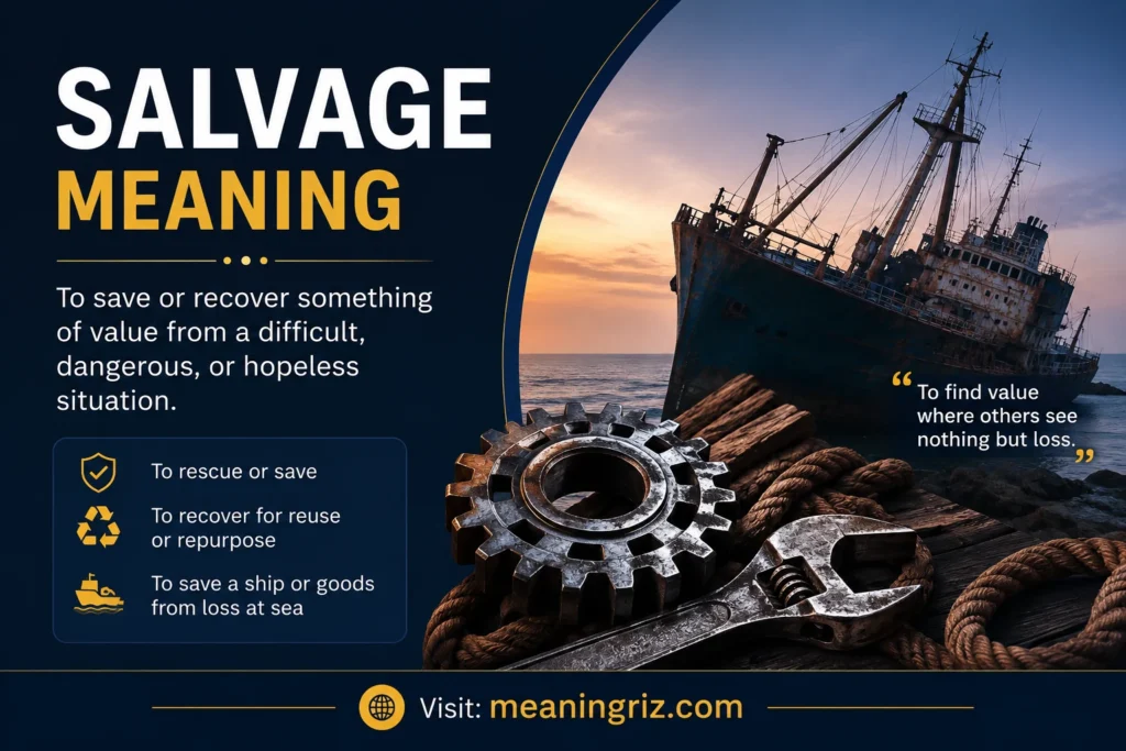 salvage meaning