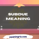 subdue meaning