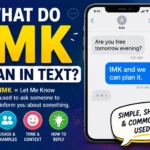 what do imk mean in text