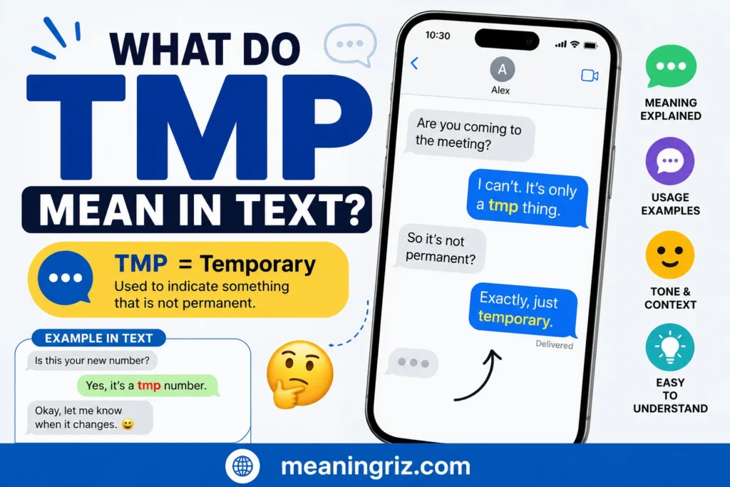 what do tmp mean in text