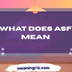 what does asf mean