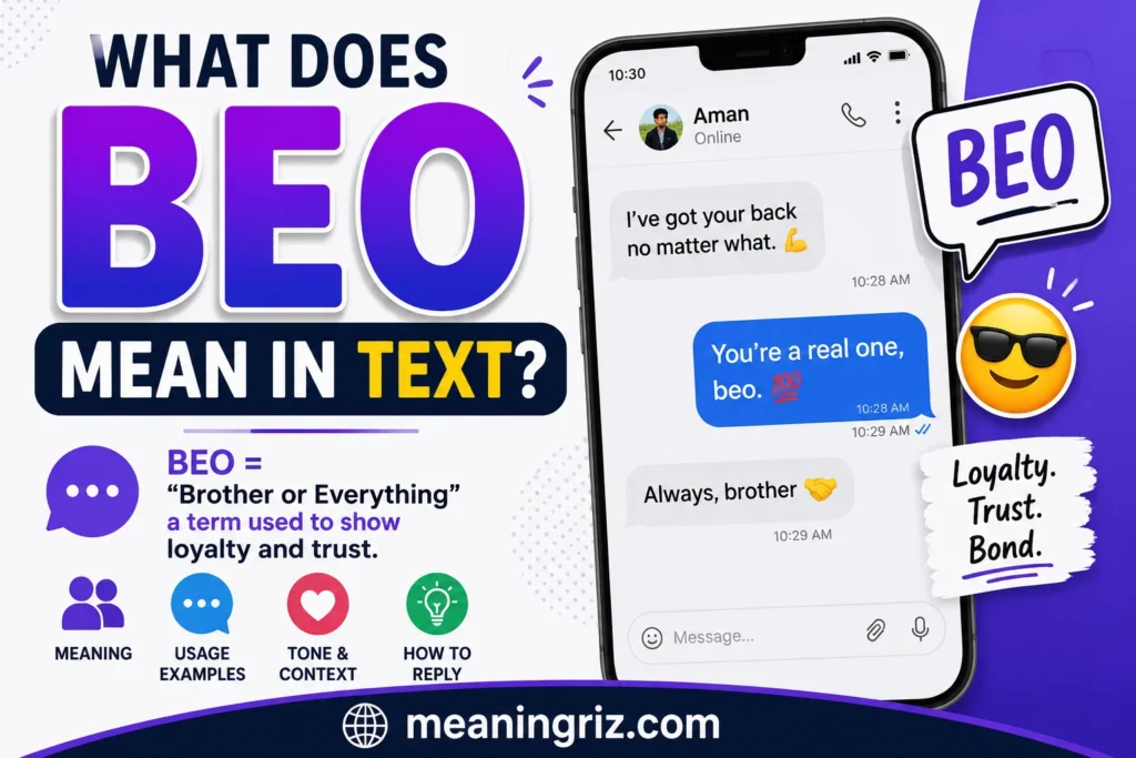what does beo mean in text